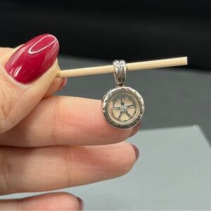 Authentic pandora retired small floating locket pendant with charm